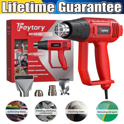 2000W Heat Gun Hot Air Wind Blower Dual Temperature + 4 Nozzles Heater gun Tools