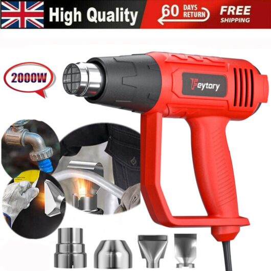 2000W Hot Air Heat Gun Paint Stripper Stripping Shrink Power Drying Heater 220v