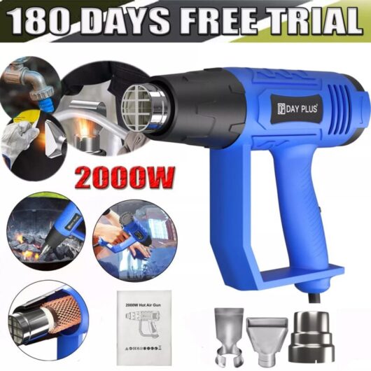 Adjustable Temperature Heat Gun Lightweight Corded Hot Air Gun for Remove Paint