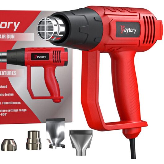 Electronic Heat Gun Hot Air Gun 2000W Dual Temperature Paint Stripper +4 Nozzles