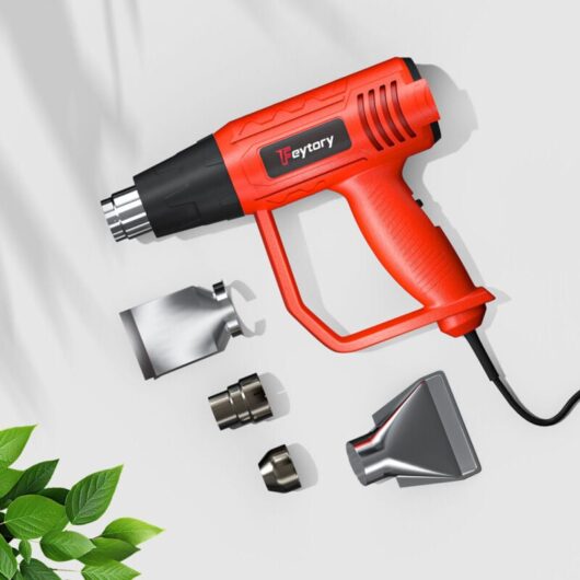 Heat Gun Electronic 2000W Hot Air Gun Dual Temperature 4 Nozzles 300°C / 600°C