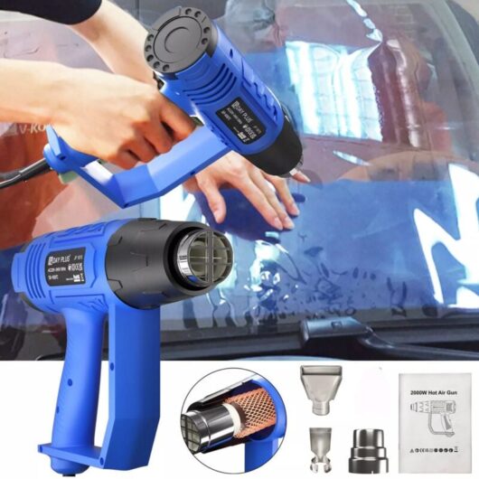 Hot Air Gun Heat Gun 2000W & 3 Nozzles Paint Stripper Stripping Shrink Workshop
