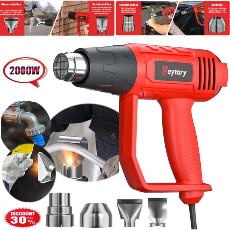 Hot Air Gun Small Car Film Roasting Gun Drying Gun Blowing Heater Industrial New