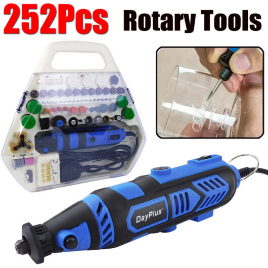 Multi Rotary Grinder Tool Set Dremel Compatible 252pc Accessory Sanding Kit 2024