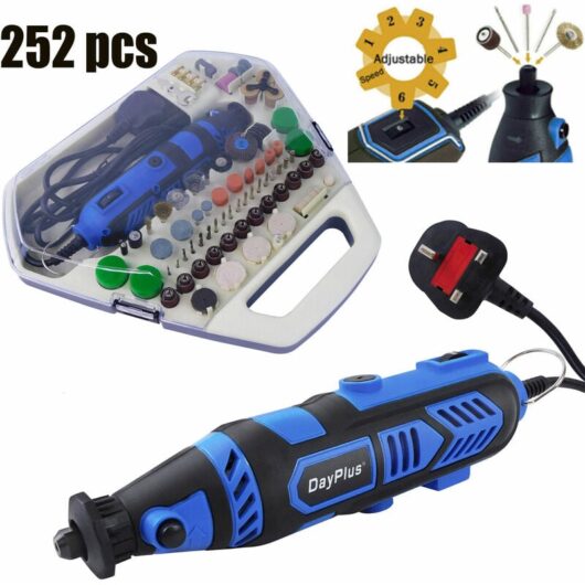 Multi Tool 252pc Accessory Set Kit Dremmel Drill Sand Grinder Polisher diy Tool