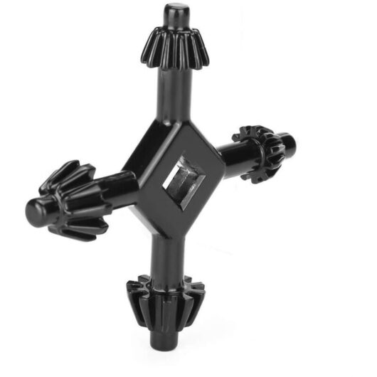 Chuck key, chuck key drill chuck key 4-way chuck key for drill presses, 4-way multifunctional steel key for drills 4 in 1