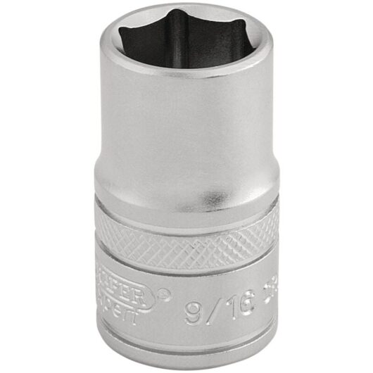 1/2 Square Drive 6 Point Imperial Socket (9/16) (16627) - Draper