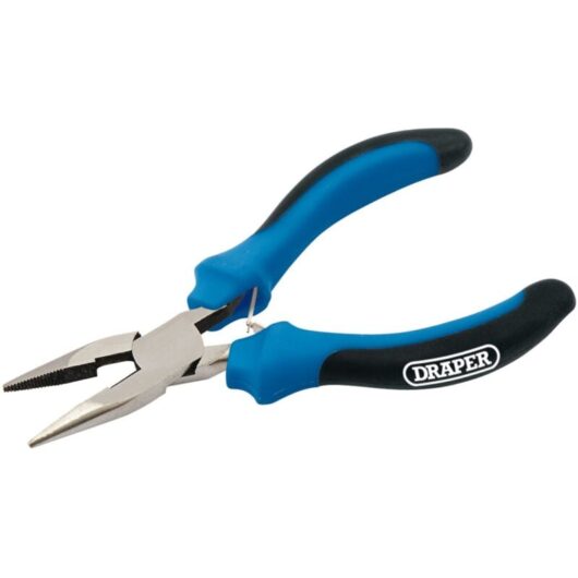 125mm Soft Grip Long Nose Mini Pliers (12538) - Draper