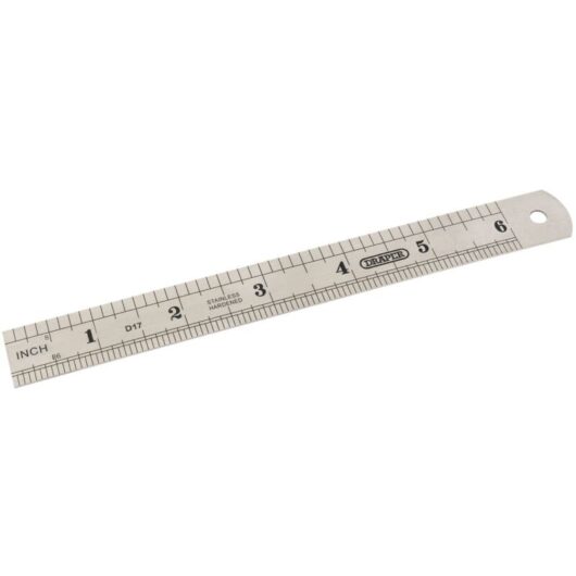 150mm/6' Steel Rule (59633) - Draper
