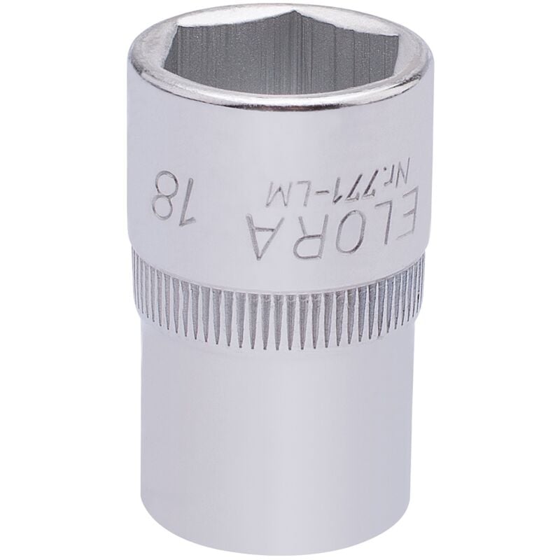 18mm 1/2 Square Drive Elora Hexagon Socket (15307)