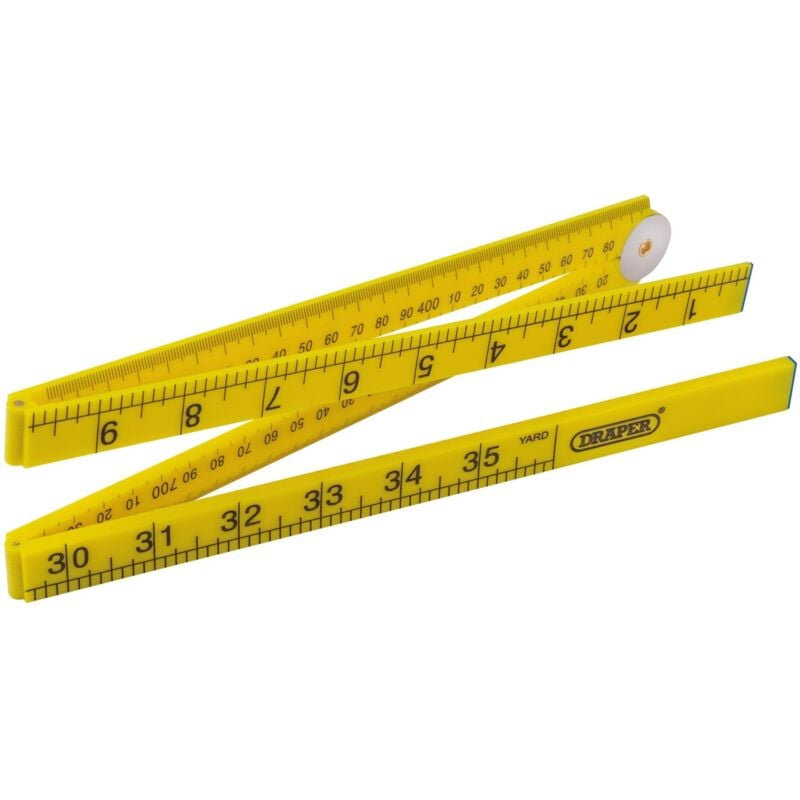 1M Plastic Folding Rule (20700) - Draper