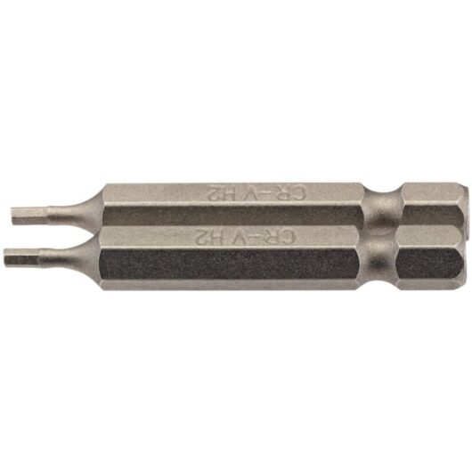 2mm 1/4 Hex. Hexagonal Insert Bit 50mm Long x 2 (64244) - Draper