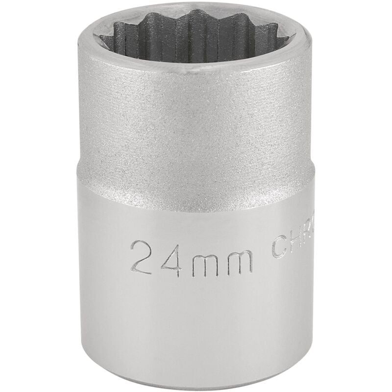 3/4 Square Drive 12 Point Socket (24mm) (16692) - Draper