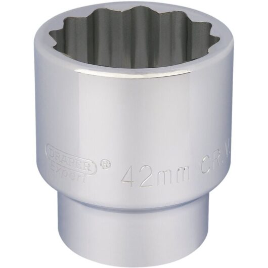 3/4 Square Drive 12 Point Socket (42mm) (16705) - Draper
