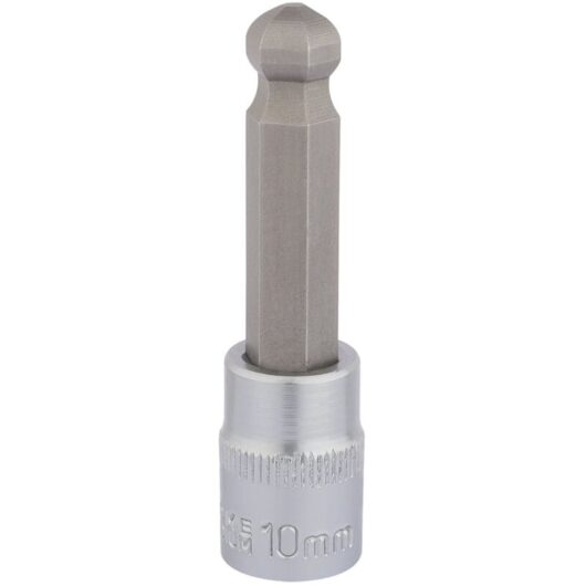 3/8 Sq. Dr. Ball End Hexagonal Socket Bits (10mm) (16293) - Draper