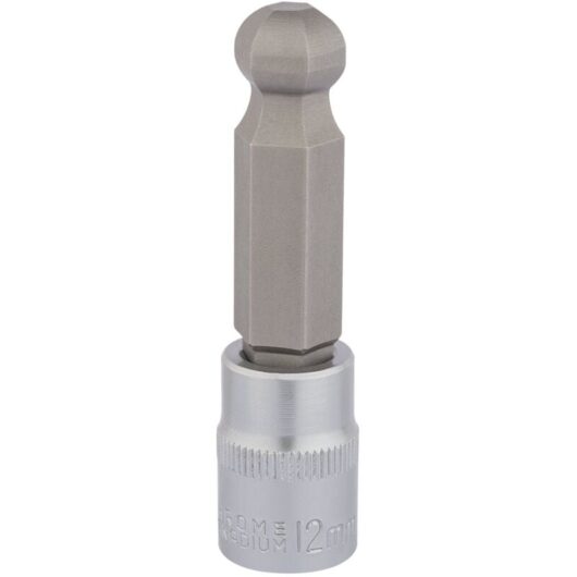 3/8 Sq. Dr. Ball End Hexagonal Socket Bits (12mm) (16295) - Draper
