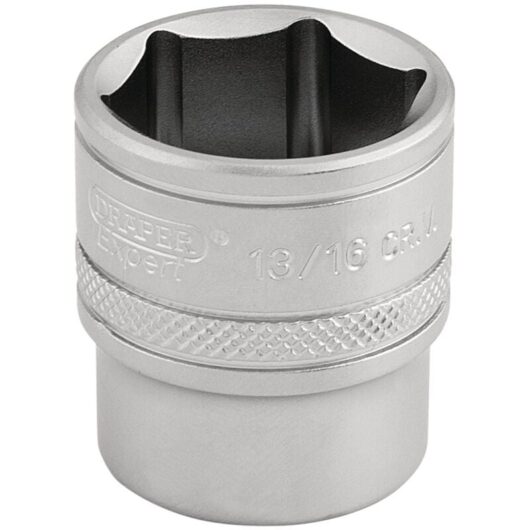 3/8 Square Drive 6 Point Imperial Socket (13/16) (16575) - Draper