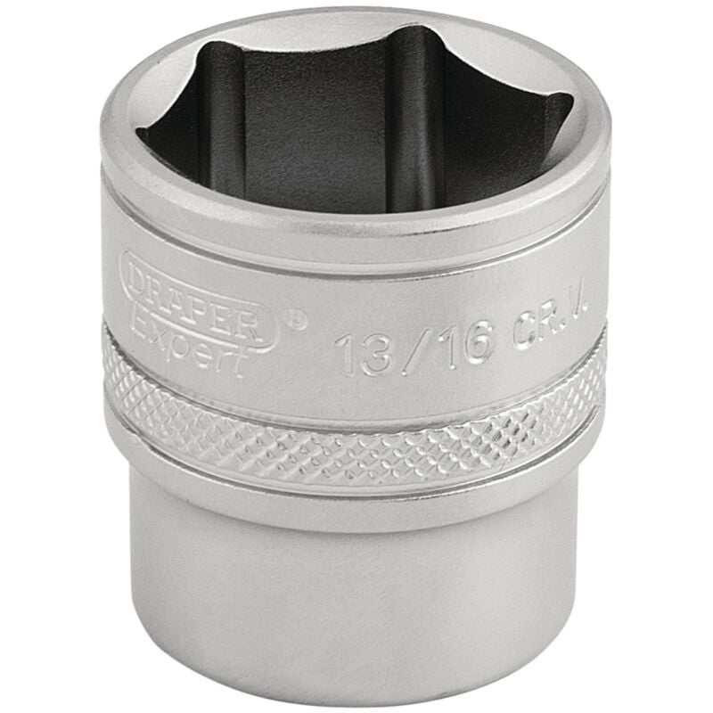3/8 Square Drive 6 Point Imperial Socket (13/16) (16575) - Draper