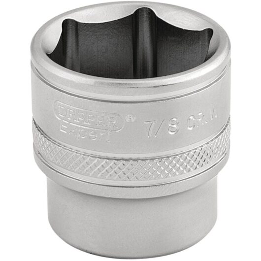 3/8 Square Drive 6 Point Imperial Socket (7/8) (16576) - Draper