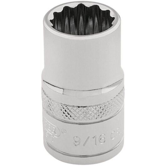 3/8 Square Drive Hi-Torq&174 12 Point Socket (9/16) (49457) - Draper