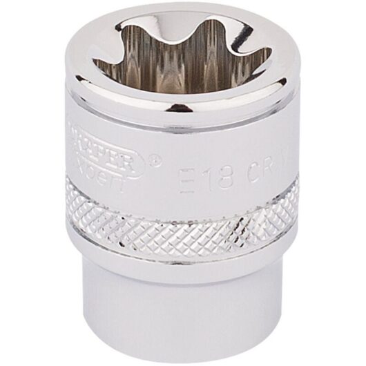 3/8 Square Drive TX-STAR&174 Socket (E18) (34207) - Draper