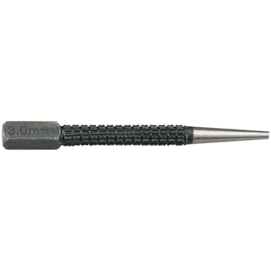3mm x 100mm Cupped Nailset (84480) - Draper