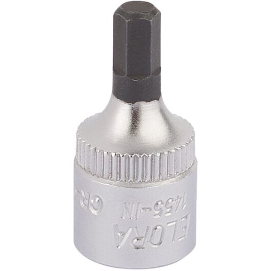 4mm 1/4 Square Drive Elora Hexagon Screwdriver Socket (11125)