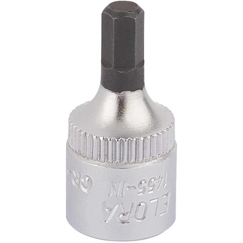 4mm 1/4 Square Drive Elora Hexagon Screwdriver Socket (11125)