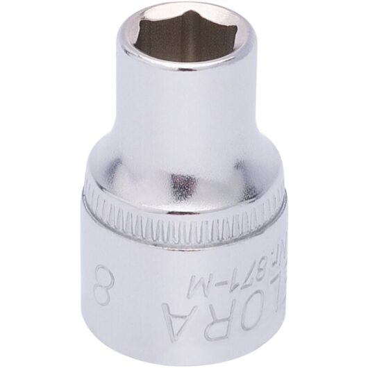 8mm 3/8 Square Drive Elora Hexagon Socket (25846)