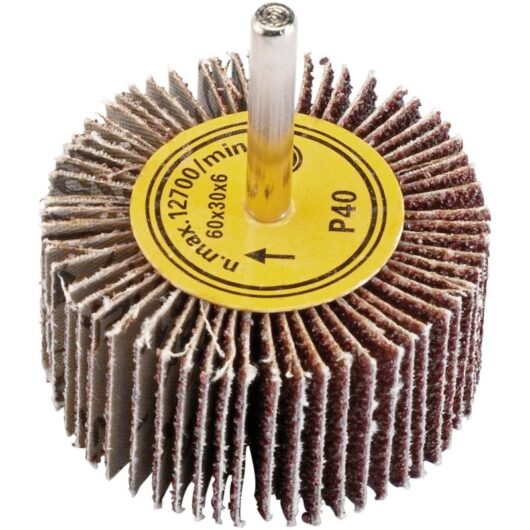Abrasive Flap Wheel (60mm x 30mm 40 Grit) (76466) - Draper