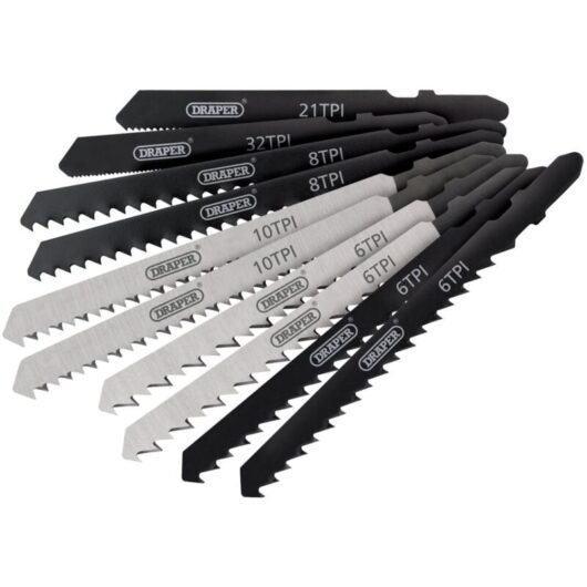 Assorted Jigsaw Blade Set (10 Piece) (81736) - Draper