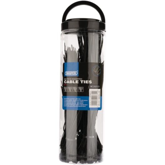 Assorted Nylon Cable Tie Pack (650 Piece)