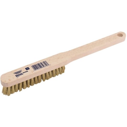 Brass Fill Wire Hand Brush (225mm) (65670) - Draper