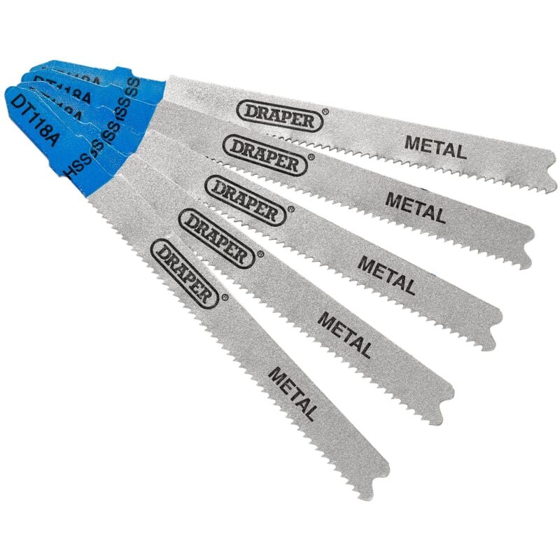 DT118A 92mm Jigsaw Blade Set (5 Piece) (81729) - Draper