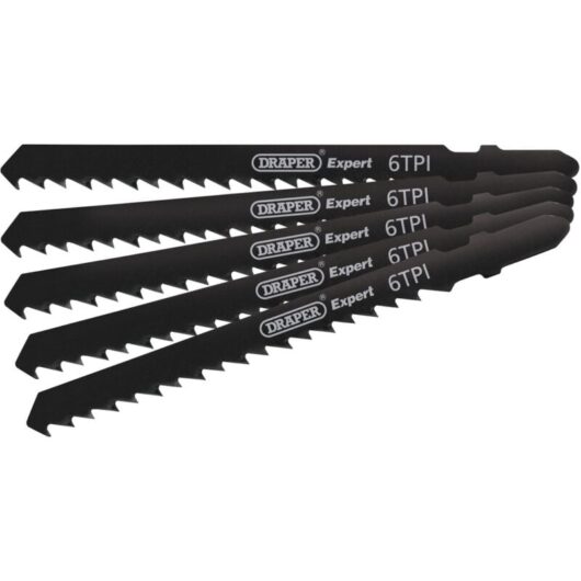 DT144D 100mm Jigsaw Blade Set (5 Piece) (81725) - Draper