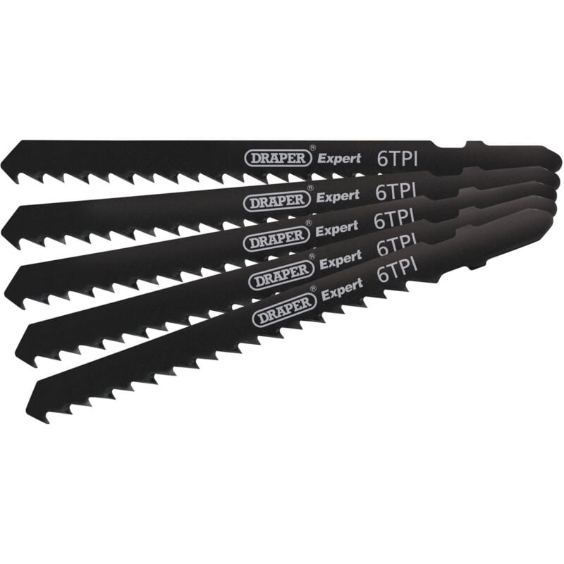 DT144D 100mm Jigsaw Blade Set (5 Piece) (81725) - Draper
