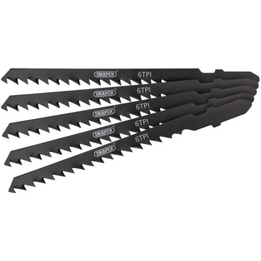 DT244D 100mm Jigsaw Blade Set (5 Piece) (81727) - Draper