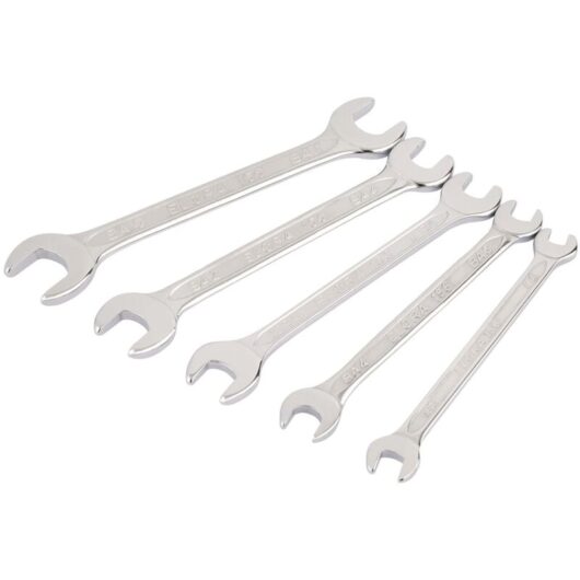 Draper 0-8BA Midget BA Open End and Double Open End Spanner Set (5 Pieces)