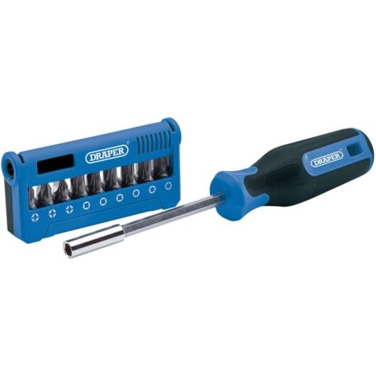 Draper - 04497 Multi Bit Screwdriver and pz ph tx Screwdrivers Bits 19 Piece Set