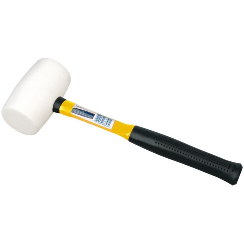 Draper 09119 Rubber Mallet with Fiberglass Handle for Heavy-Duty Impact and Precision Work