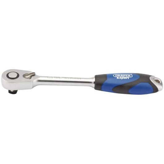 Draper - 1/2' Sq. Dr. 60 Tooth Micro Head Reversible Soft Grip Ratchet (26516)