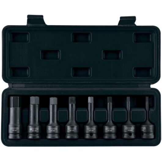 Draper - 1/2' Sq. Dr. Impact Hexagonal Socket Bit Set (8 Piece) (26439)
