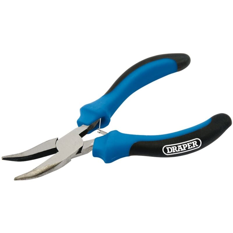 Draper 12540 Mini Curved Needle Nose Pliers with Soft Grip Handle