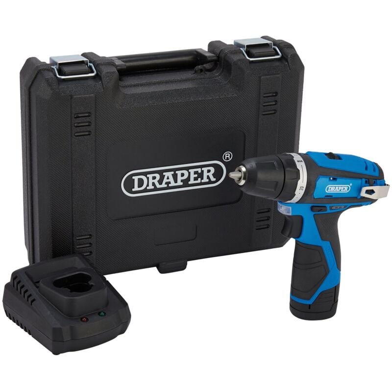 Draper 12V Drill Driver Kit (Model 70328) with 1.5Ah Battery and Fast Charger