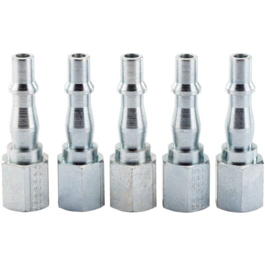 Draper - 1/4' Female Thread pcl Coupling Screw Adaptor Pack of 5 (55061)