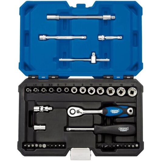 Draper - 1/4' Sq. Dr. Metric Expert Multi-Drive&174 Socket Set (43 piece) (16479)