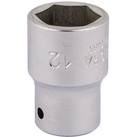 Draper 1455 12mm (1/2 inch) Square Drive Elora Hexagon Socket for 1/4 inch Drive Tools