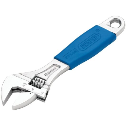 Draper 150mm Crescent-Type Adjustable Wrench with Soft Grip Handle (Model 24791)