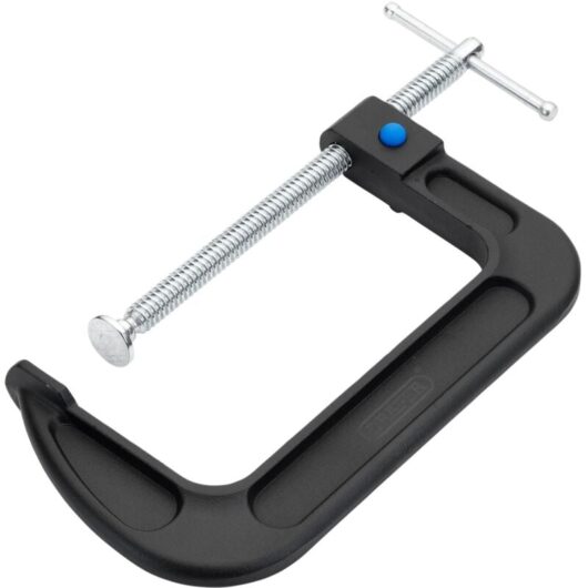 Draper 150mm Quick Release G-Clamp (Model 19398) - Heavy-Duty Steel Clamp for Woodworking and Metalworking Projects