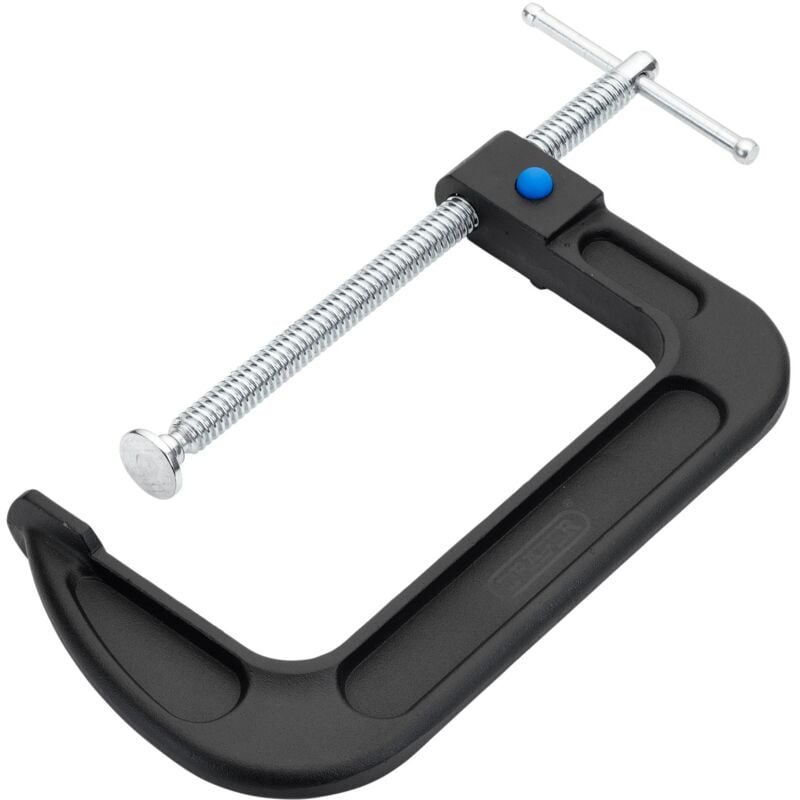 Draper 150mm Quick Release G-Clamp (Model 19398) - Heavy-Duty Steel Clamp for Woodworking and Metalworking Projects